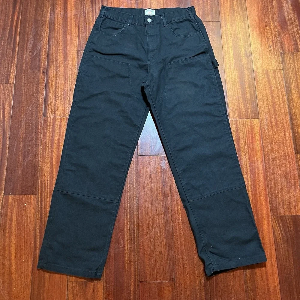TicoMela  FR Carpenter Jeans Mens 32x32 Black Straight Double Knee Cat2 (33x31)